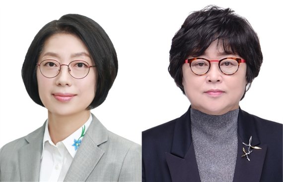한국원자력의학원 김미숙(왼쪽) 원장과 한국화학연구원 이미혜 원장
