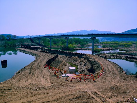 양평통합정수장 취수시설 집수매거 개량공사. 사진제공=양평군