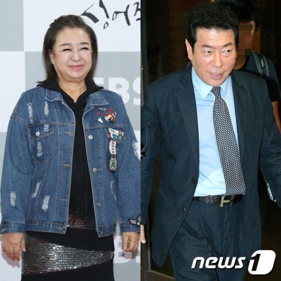 혜은이(왼쪽)와 김동현 © 뉴스1