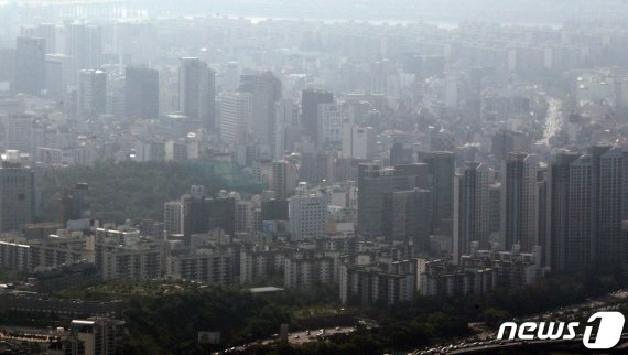 강남, 서초구 일대 아파트 단지 모습. 뉴스1 제공