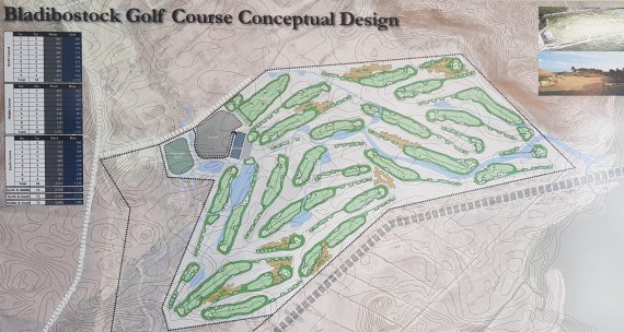 극동 러시아 블라디보스톡 아름다운 해변가에 조성 중인 27홀 회원제 골프장 '블라디보스톡 골프&리조트' 조감도. 사진-(주)훼미리 제공