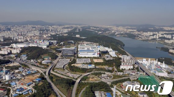 삼성전자 반도체 생산단지 기흥캠퍼스 항공사진