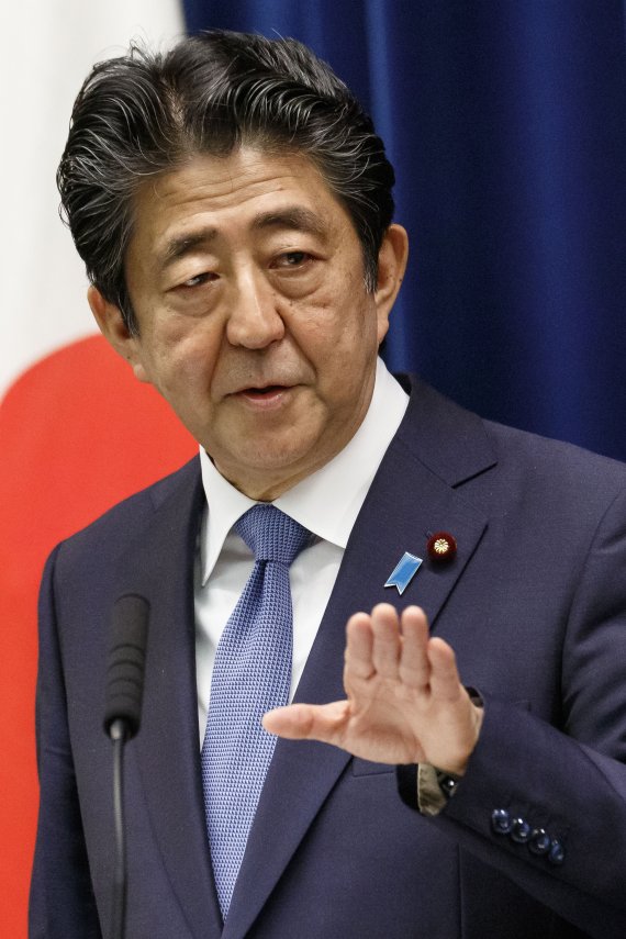 아베 신조 일본 총리. AP뉴시스