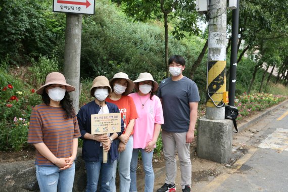 인천환경공단, 불법 쓰레기 투기지역에 소규모 정원 조성