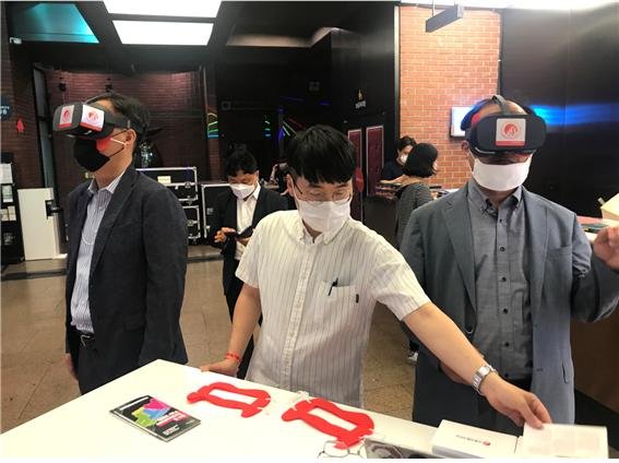 2020년 아트앤테크 페어(Art & Tech Fair) 서울예대 부스. 사진제공=서울예대
