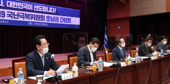 김영록 전남도지사, 이낙연 위원장과 전남 현안 논의