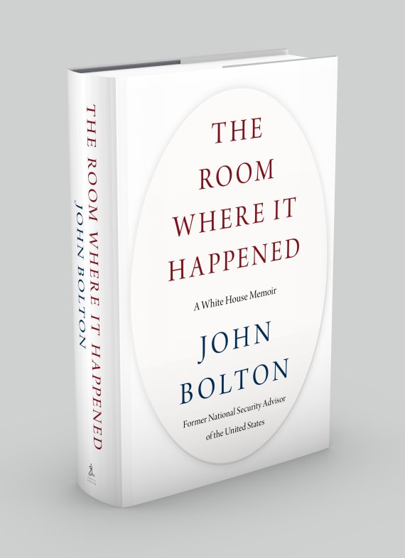 존 볼턴 전 미국 백악관 국가안보보좌관의 회고록 '그 일이 일어났던 방'의 공식 표지 이미지.AP뉴시스
