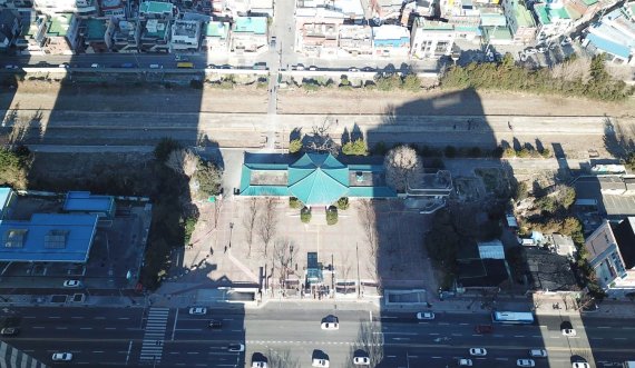 ▲부산시 해운대구 동해남부선 옛 해운대역사와 폐선부지 모습.