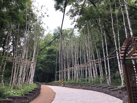 광명동굴 아이샤 힐링 숲 동측 입구~도담길 입구 0.28km. 사진제공=광명도시공사