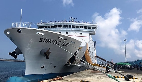 제주 성산포-전남 녹동 1만5000톤급 ‘선라이즈 제주’ 취항