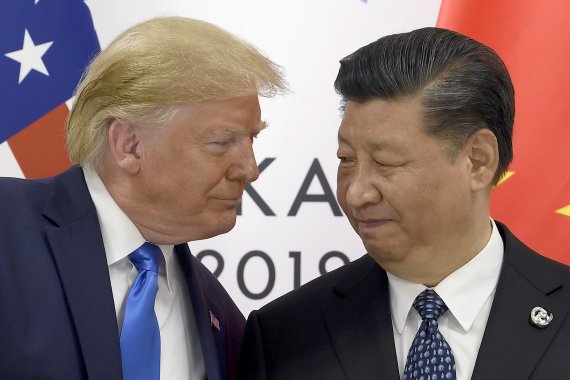 도널드 트럼프 미국 대통령(왼쪽)과 시진핑 중국 국가주석(오른쪽).AP뉴시스