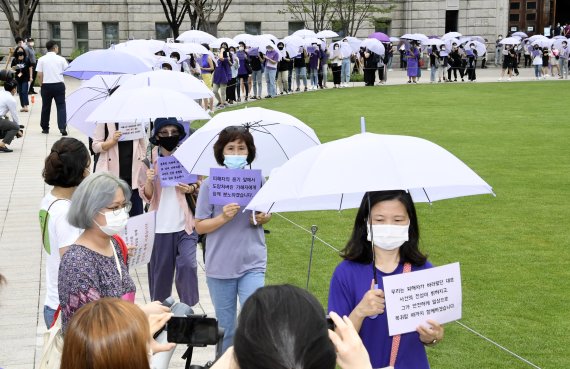 여성단체, 서울시장 성폭력사건 인권위 직권조사 촉구