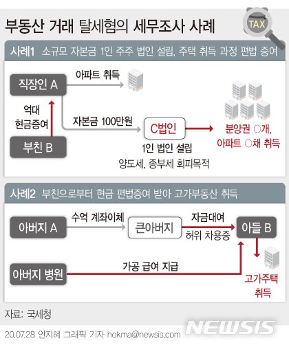 법인 세워 '아파트 10채' 산 30대, 딱 걸렸다…국세청, 413명 세무조사