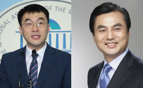 수술실CCTV 법제화를 골자로 한 의료법개정안을 발의한 김남국 의원과 안규백 의원. fnDB