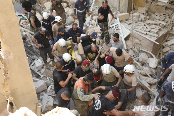 레바논 폭발 참사 사망자, 135명으로 늘어