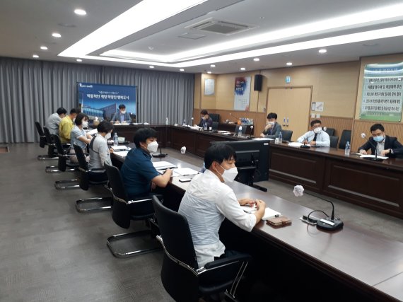 인천 계양구는 6일 영상회의실에서 계양경찰서(112상황실) 등 유관기관과 함께 스마트시티 통합플랫폼 구축 착수보고회를 개최했다. 계양구 제공.