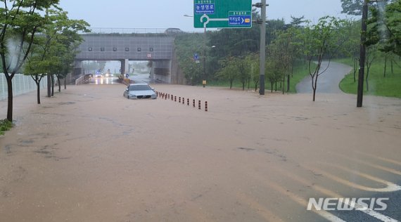 전북 전주 도로 침수 자료사진. 뉴시스