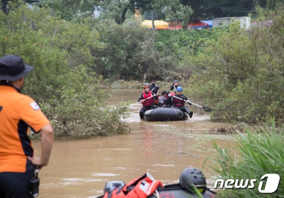 아산서 폭우로 실종된 70대, 9일만에 주검으로 발견(종합)