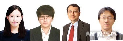 왼쪽부터 KAIST 김진주·이준철 박사과정, 전상용·최명철 교수