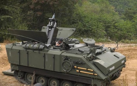 [서울=뉴시스] 120㎜ 자주박격포. 2020.09.09. (사진=국방일보 제공) /사진=뉴시스