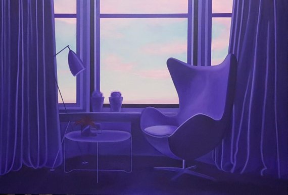 Space 010, 2020, 90.3cm×116.8cm, oil on canvas