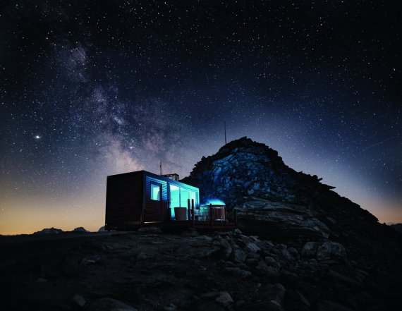 알레취 빙하 위에서 바라보는 별 밤. 스위스관광청 제공