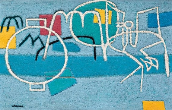 김환기 '내가 살던 곳' /사진=서울옥션