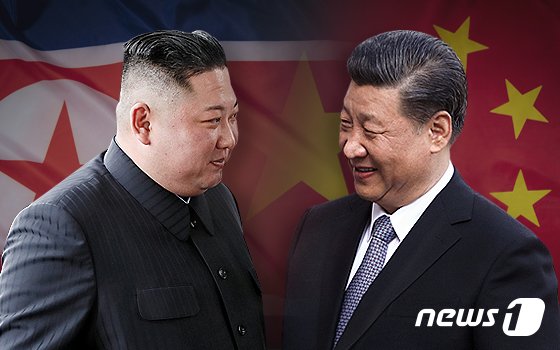 김정은 북한 국무위원장(왼쪽)과 시진핑 중국 국가주석.© News1 최수아 디자이너