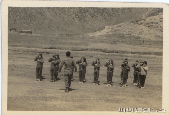 주한미군 위안부 예비군 훈련(1969). 사진제공=파주시