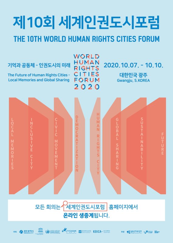 제10회 세계인권도시포럼, 온라인으로 10월 7일 개막