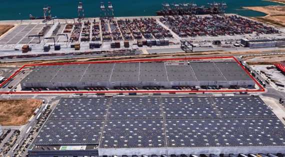 글로벌 경영에 나선 부산항만공사가 스페인 바로셀로나 항만에 진출해 공동 운영하게 될 대규모 물류센터. 부산항만공사 제공