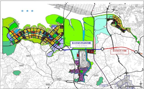 화성시, 송산그린시티 동서진입도로 28일 '조기개통'
