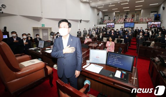 제주도의회 본회의장.(제주도의회 제공)© News1