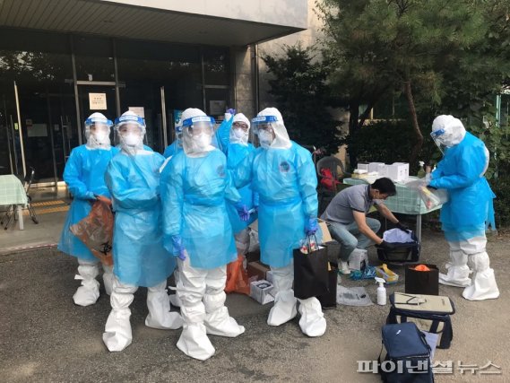 고양시 박애원 코로나19 전수검사. 사진제공=고양시
