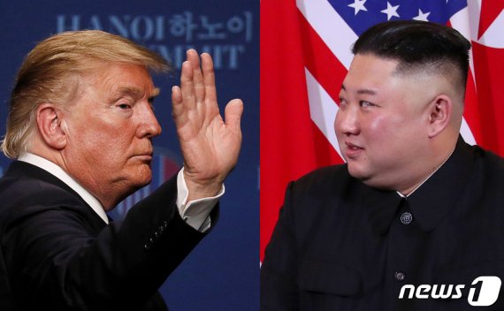 도널드 트럼프 미국 대통령과 김정은 북한 국무위원장. 로이터뉴스1