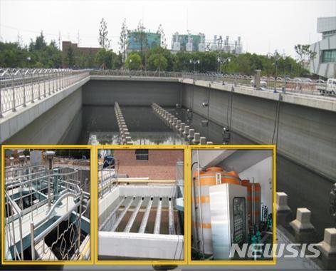 [세종=뉴시스] 비점오염 저감시설 중 하나인 응집·침전형 시설. (사진=한국환경공단 제공). 2020.10.12. photo@newsis.com