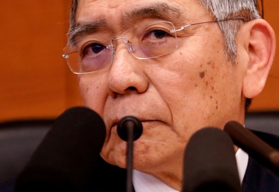 일본 중앙은행인 일본은행(BOJ) 구로다 하루히코 총재. 로이터 뉴스1