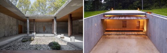 건축가 조병수의 ㅁ자집(왼쪽)과 땅집 /사진=오픈하우스 서울