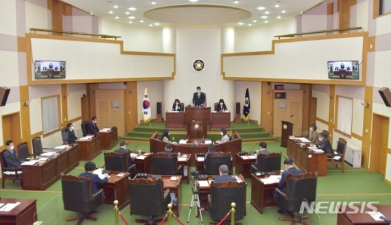 [음성=뉴시스]음성군의회 본회의. (사진=음성군의회 제공) photo@newsis.com /사진=뉴시스