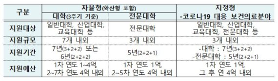 2021년 국제협력선도대학 육성·지원 사업 추진계획. 교육부 제공.