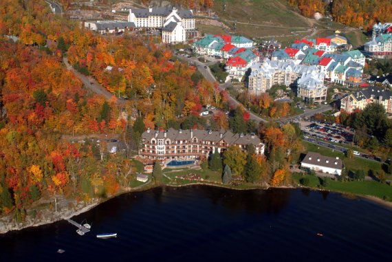 울긋불긋 단풍으로 물든 몽트랑블랑