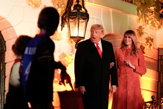 도널드 트럼프 미국 대통령과 멜라니아 트럼프 영부인 /사진=로이터뉴스1