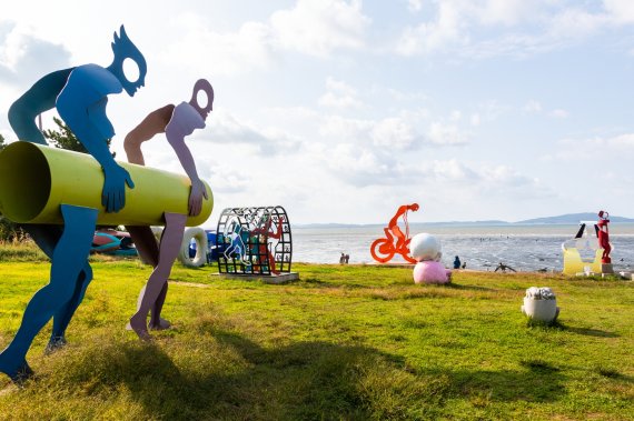 배미꾸미조각공원 작품들