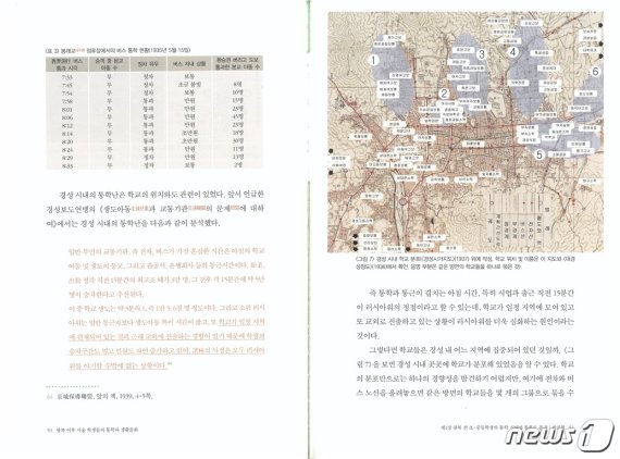 서울역사편찬원이 발간한 '광복 이후 서울지역 학생들의 통학과 일상생활' 내용 일부. (서울시 제공)/뉴스1© News1