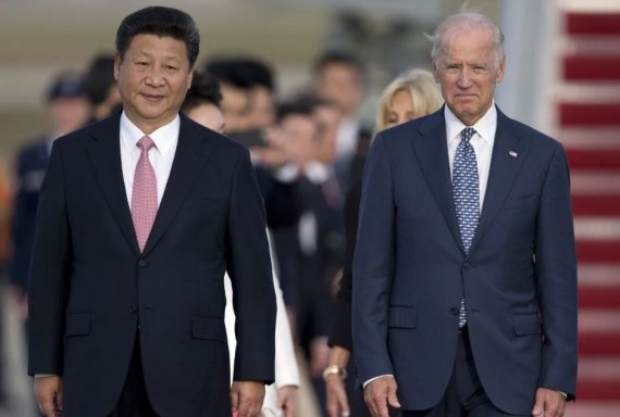 지난 2013년 시진핑 중국 국가주석과 조 바이든 당시 미국 부통령. 홍콩 사우스차이나모닝포스트(SCMP) 캡쳐
