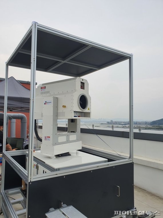 라이다(LiDAR)시스템 시흥시 소재 한국산업기술대학교 제2캠퍼스 옥상에 설치. 사진제공=시흥시