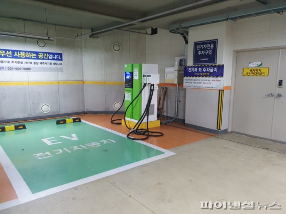 고양시 ‘전기차 급속충전기’. 사진제공=고양도시관리공사
