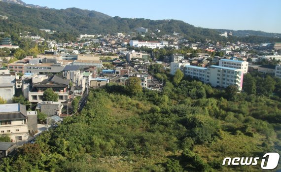 서울 종로구 송현동 대한항공 소유의 부지. (뉴스1 DB) 2020.10.8 뉴스1 © News1 원태성 기자