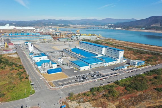 '얼티엄셀즈' 수주 물량을 공급할 포스코케미칼 양극재 광양공장 전경.