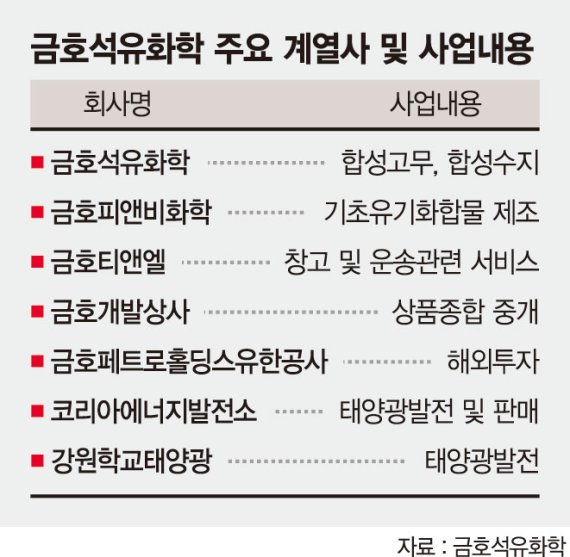 금호석화, 리조트 인수전 참여… 금호家 ‘맏형자리’ 오르나